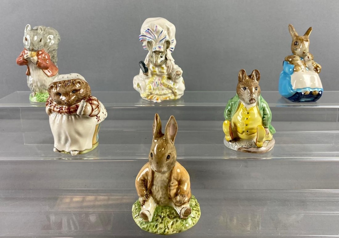 Group of 6 Vintage Royal Albert Porcelain Figurines (1 of 3)