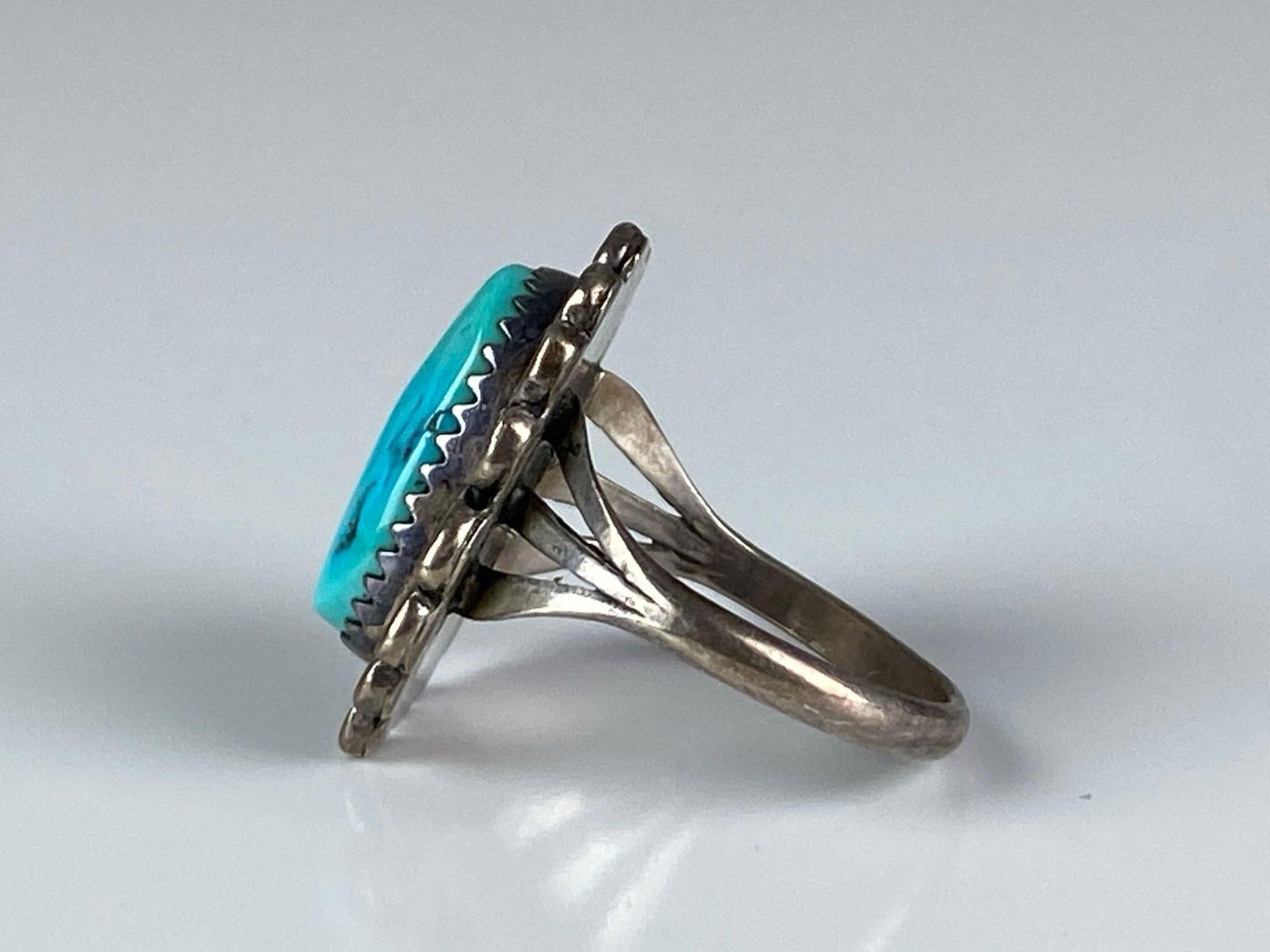 Sterling Silver Native American Turquoise Ring - 2