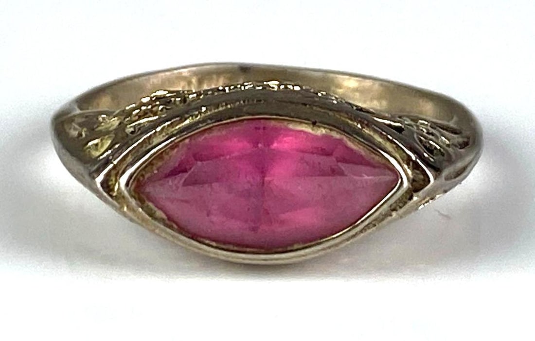 14K GE Sterling Silver CZ Ring (1 of 4)