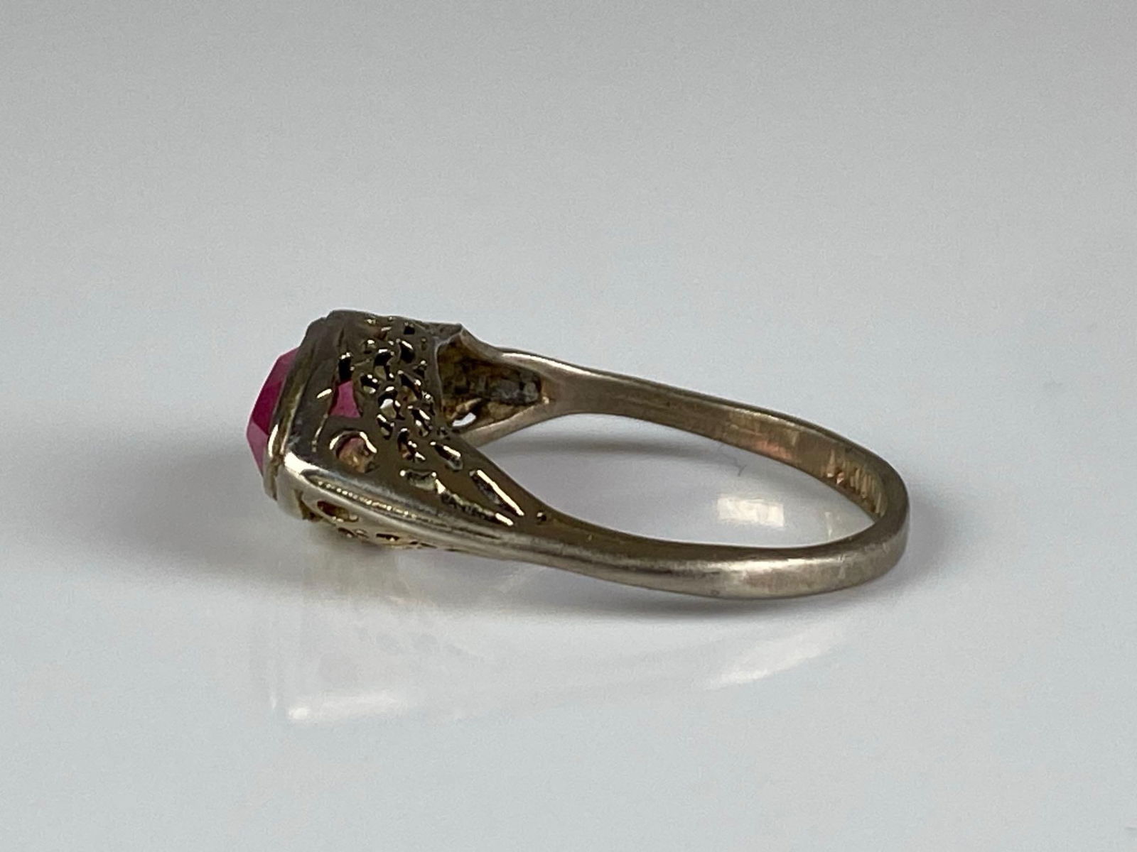 14K GE Sterling Silver CZ Ring - 2