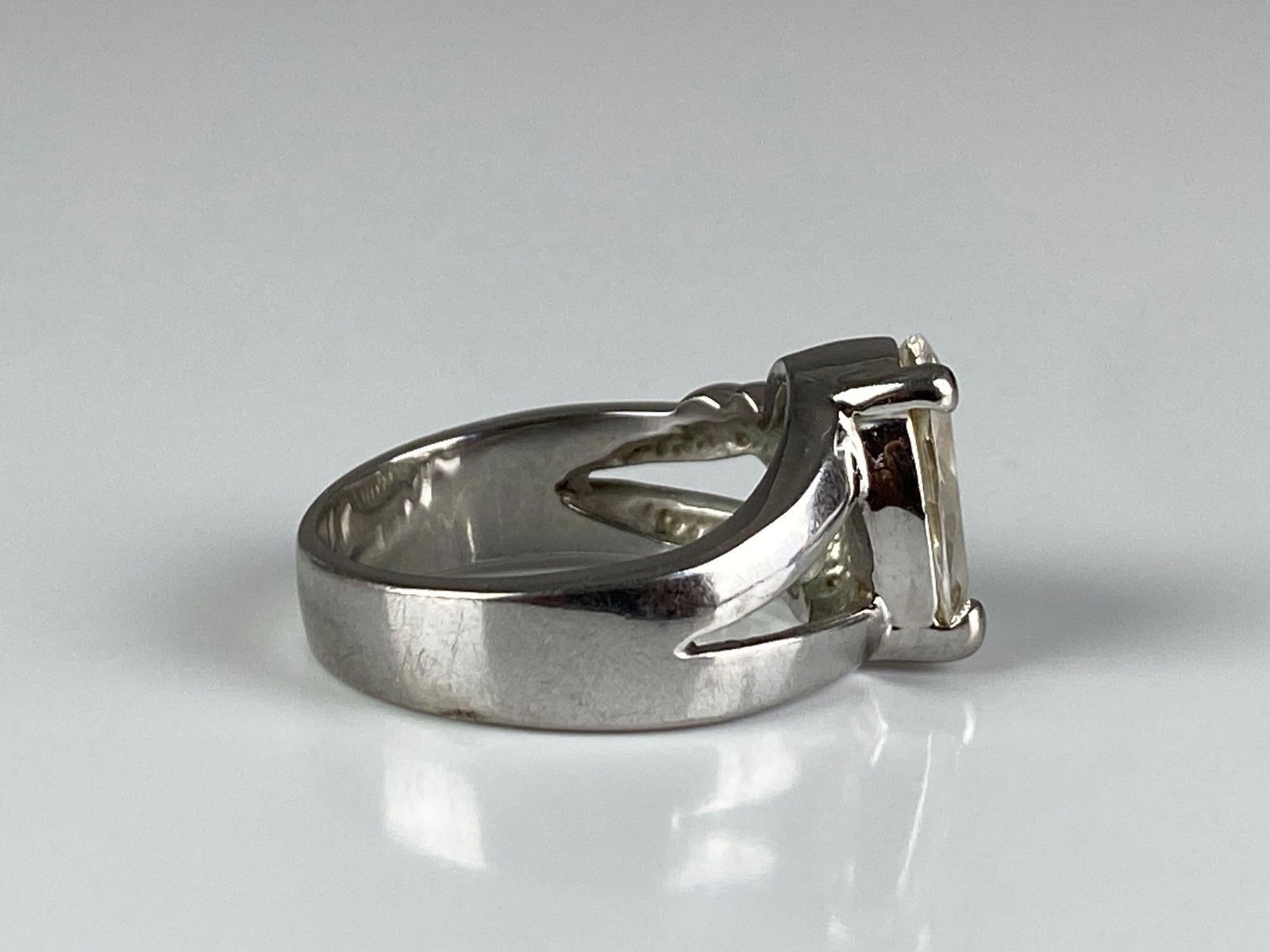 Silver Plated CZ Ring - 4