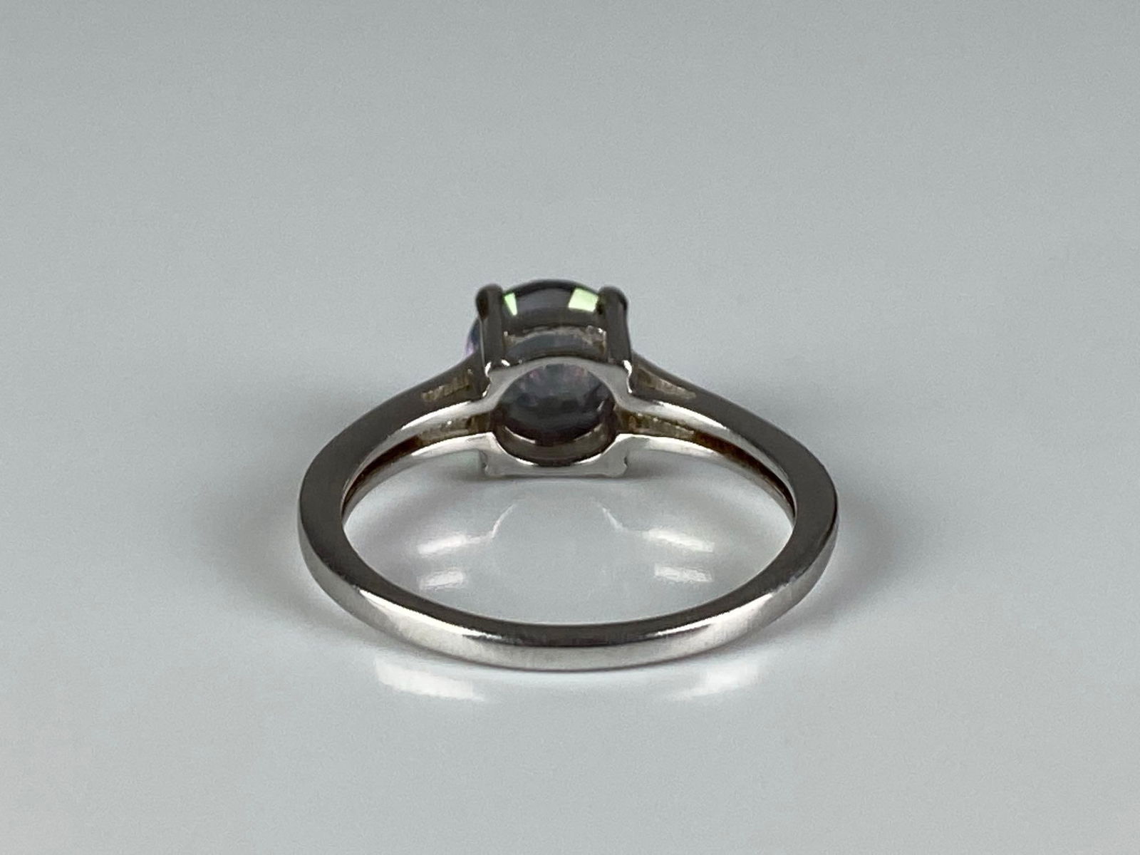 Signed TGGC Sterling Silver Alexandrite Ring - 3