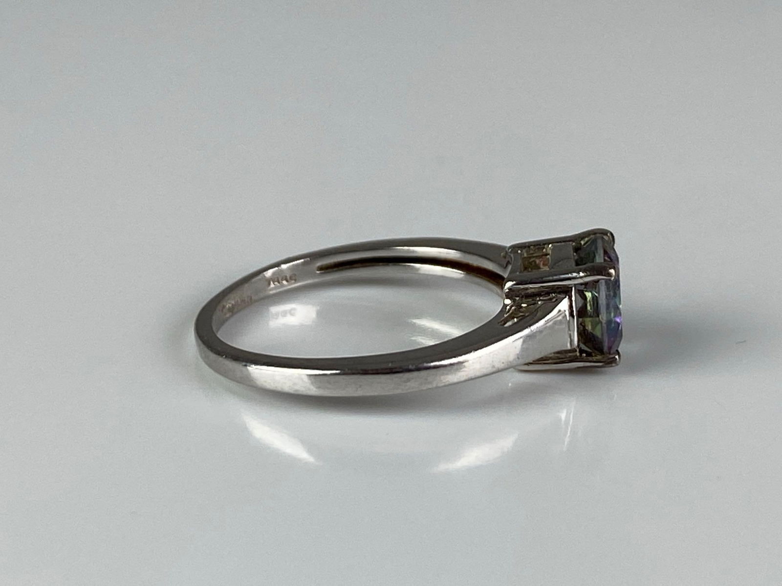 Signed TGGC Sterling Silver Alexandrite Ring - 4