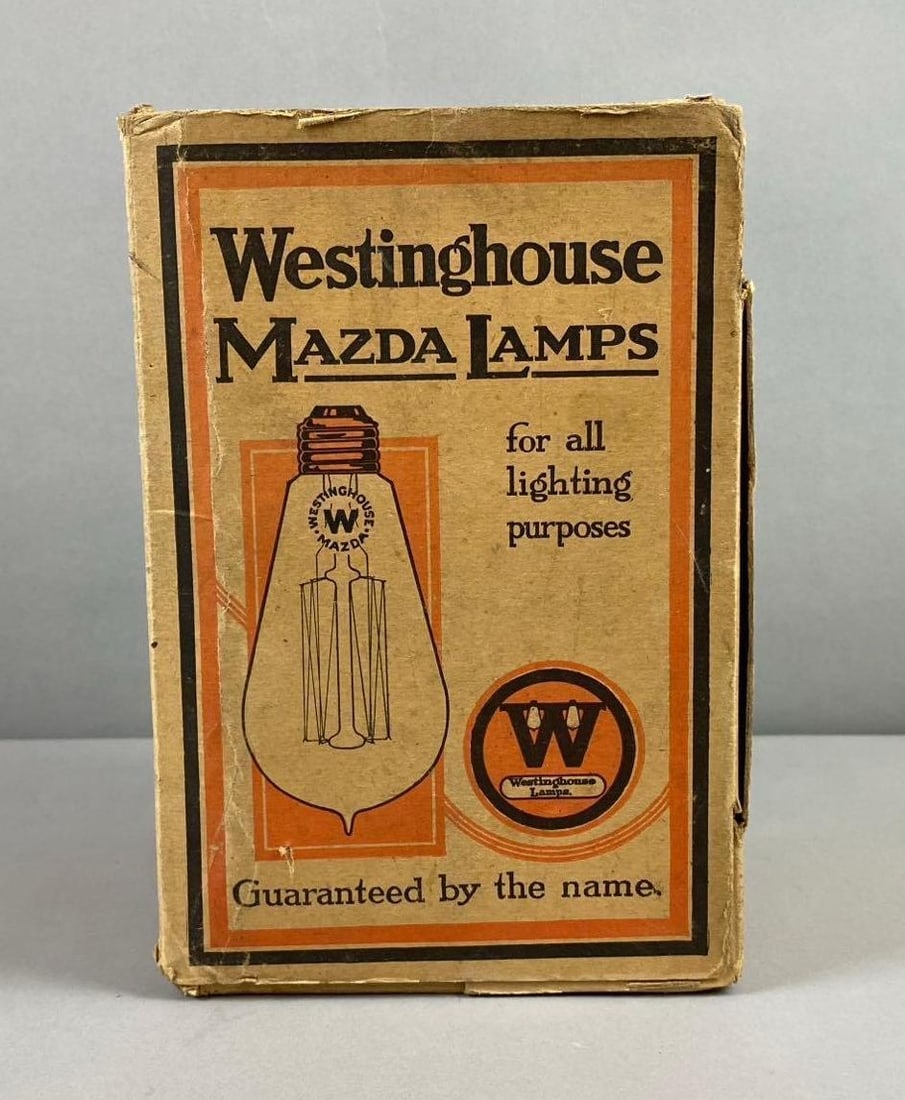 Group of 6 Westinghouse Mazda Lamps Bulbs: Like new in original packaging. Untested. Bulbs are 50 watt 115 volts. Box measures H 8 1/2 x W 6 x L 6 inches.