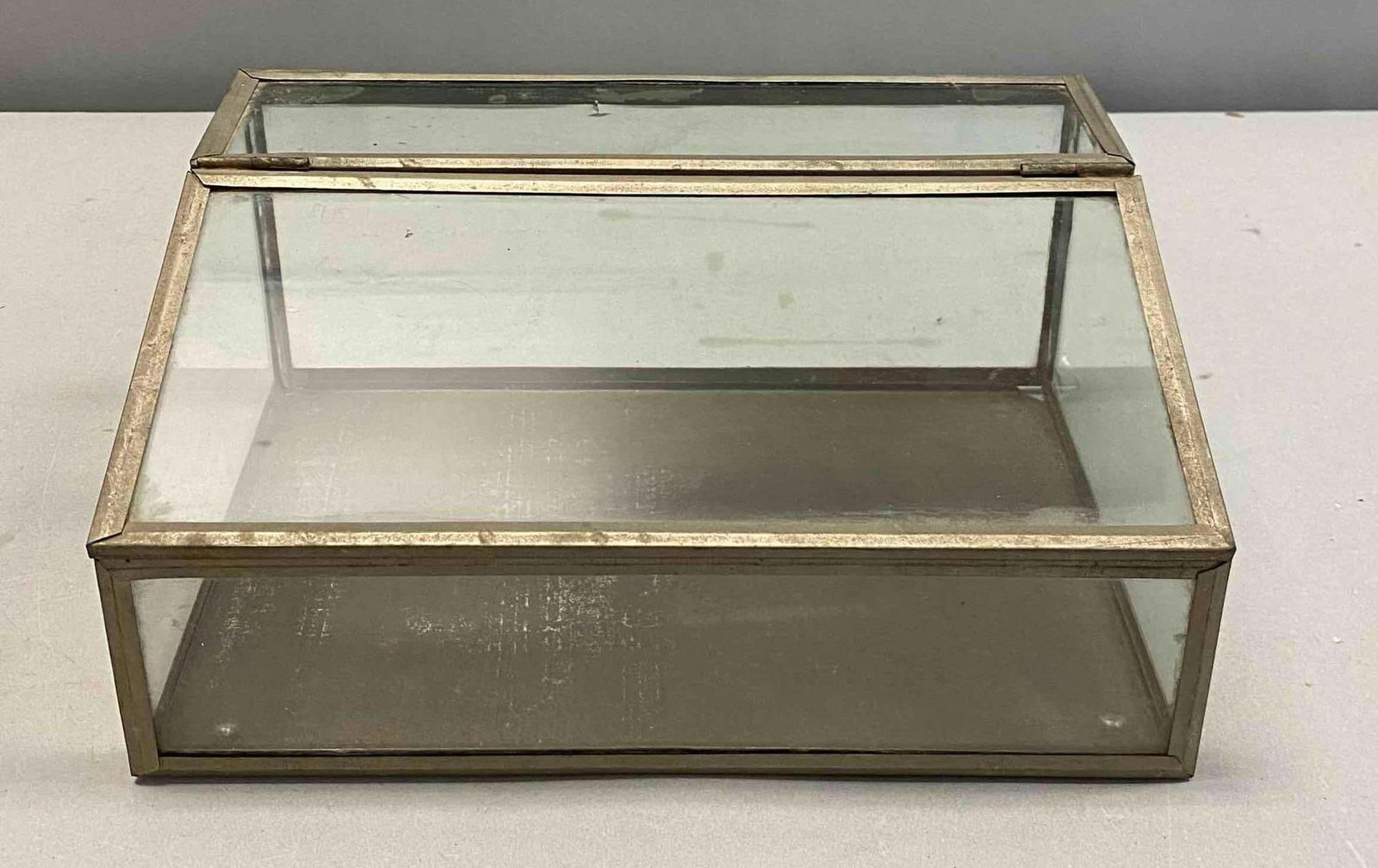 Antique Tabletop Glass Tabletop Showcase (1 of 5)