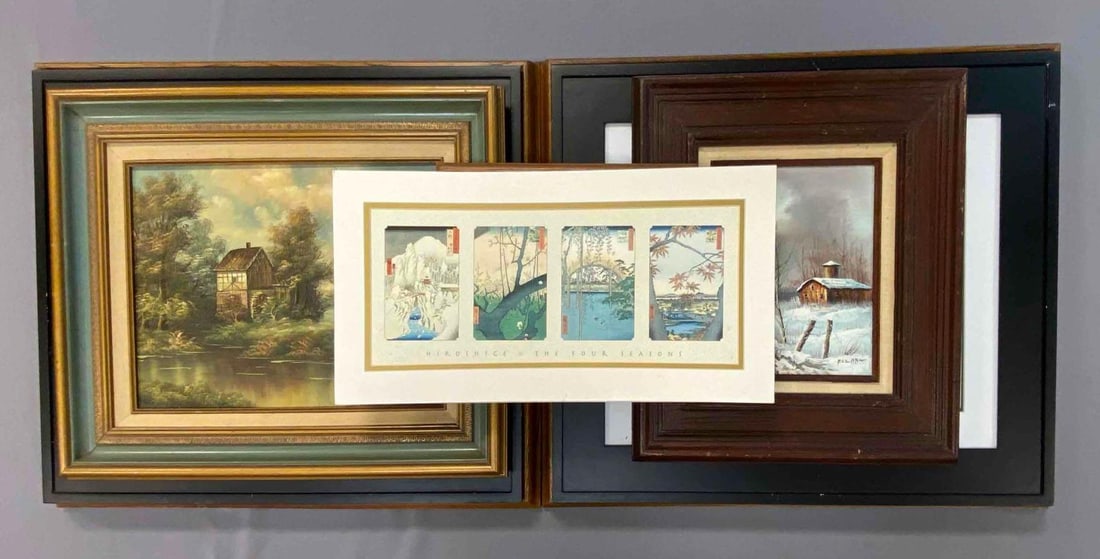 Group of 8 Framed Paintings and More (1 of 4)