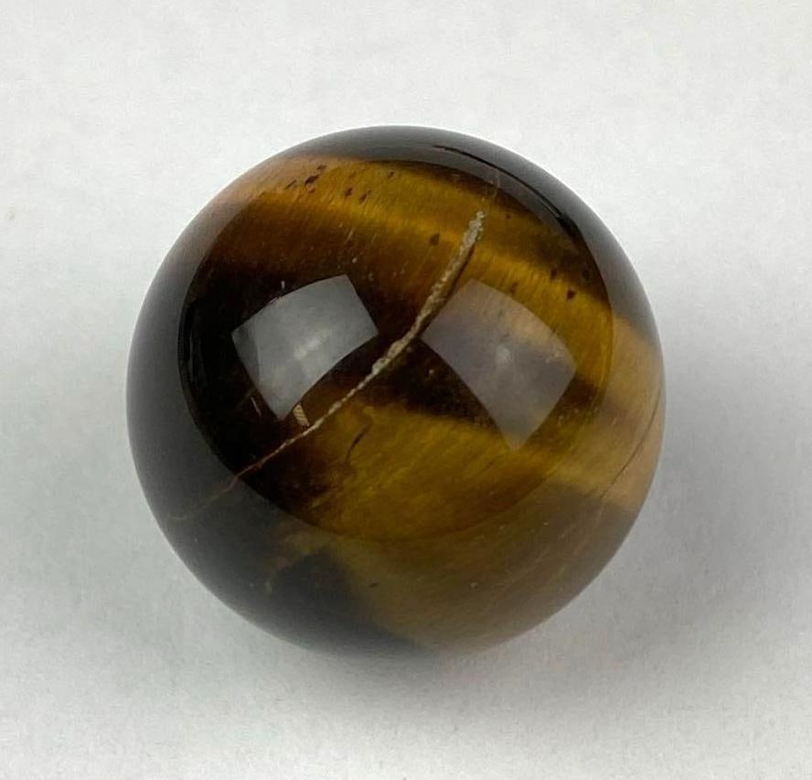 Vintage Tiger Eye Agate Marble (1 of 3)