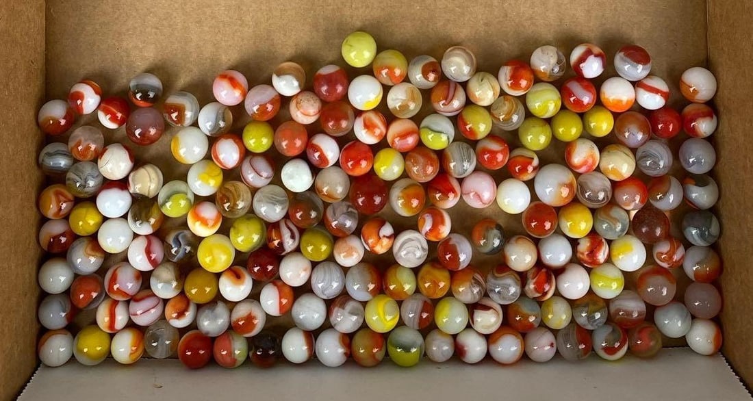Group of Assorted Vintage Marbles (1 of 2)