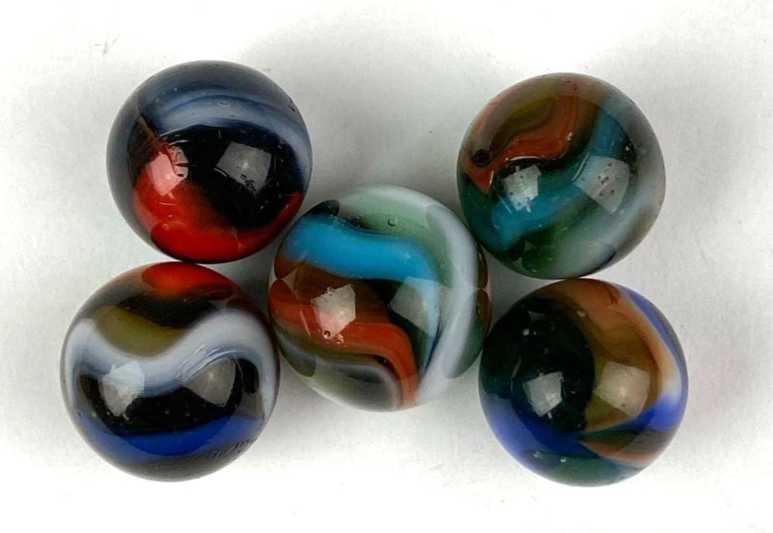 Group of 5 Vintage Marbles (1 of 2)
