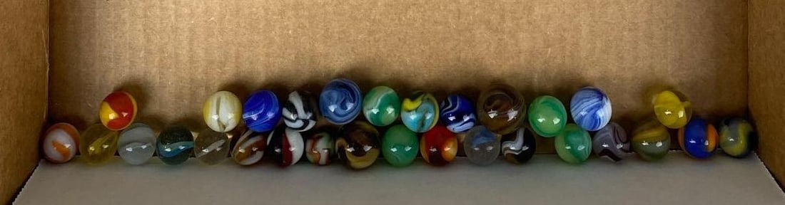 Group of Assorted Vintage Marbles (1 of 3)