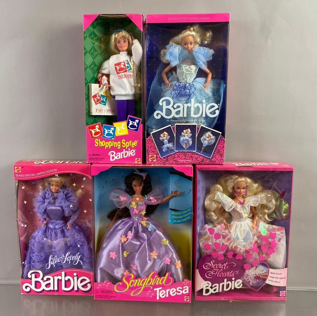 Group of 5 Mattel Barbie Fashion Dolls (1 of 3)