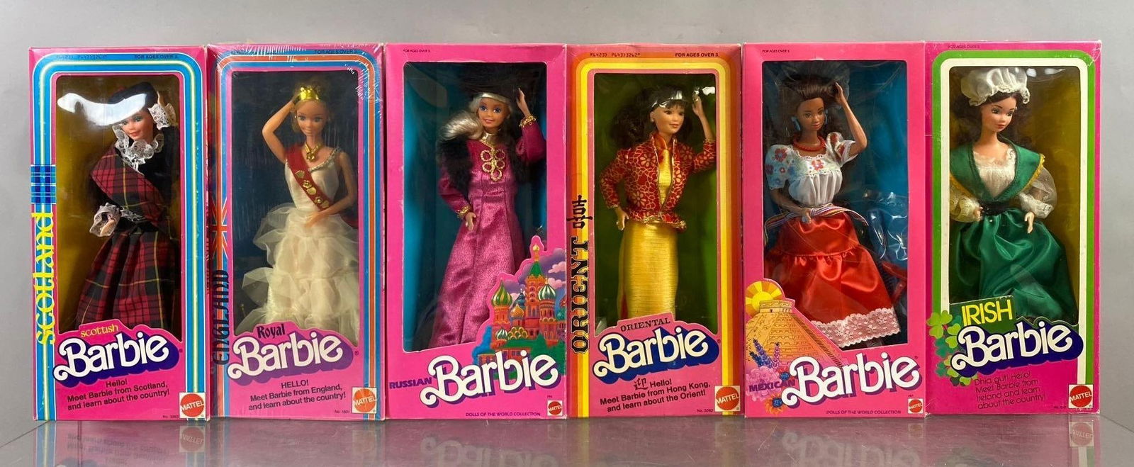Group of 6 Mattel World Barbie Fashion Dolls (1 of 3)