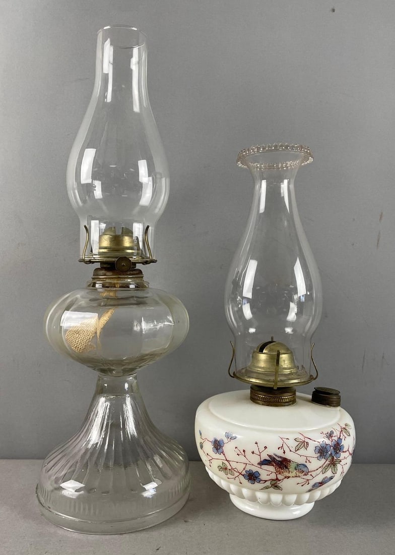 Group of 2 Antique Oil Lamps (1 of 2)