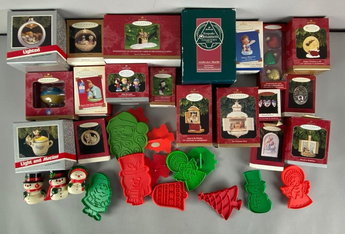 Group of Hallmark Keepsake Christmas Ornaments and More (1 of 3)