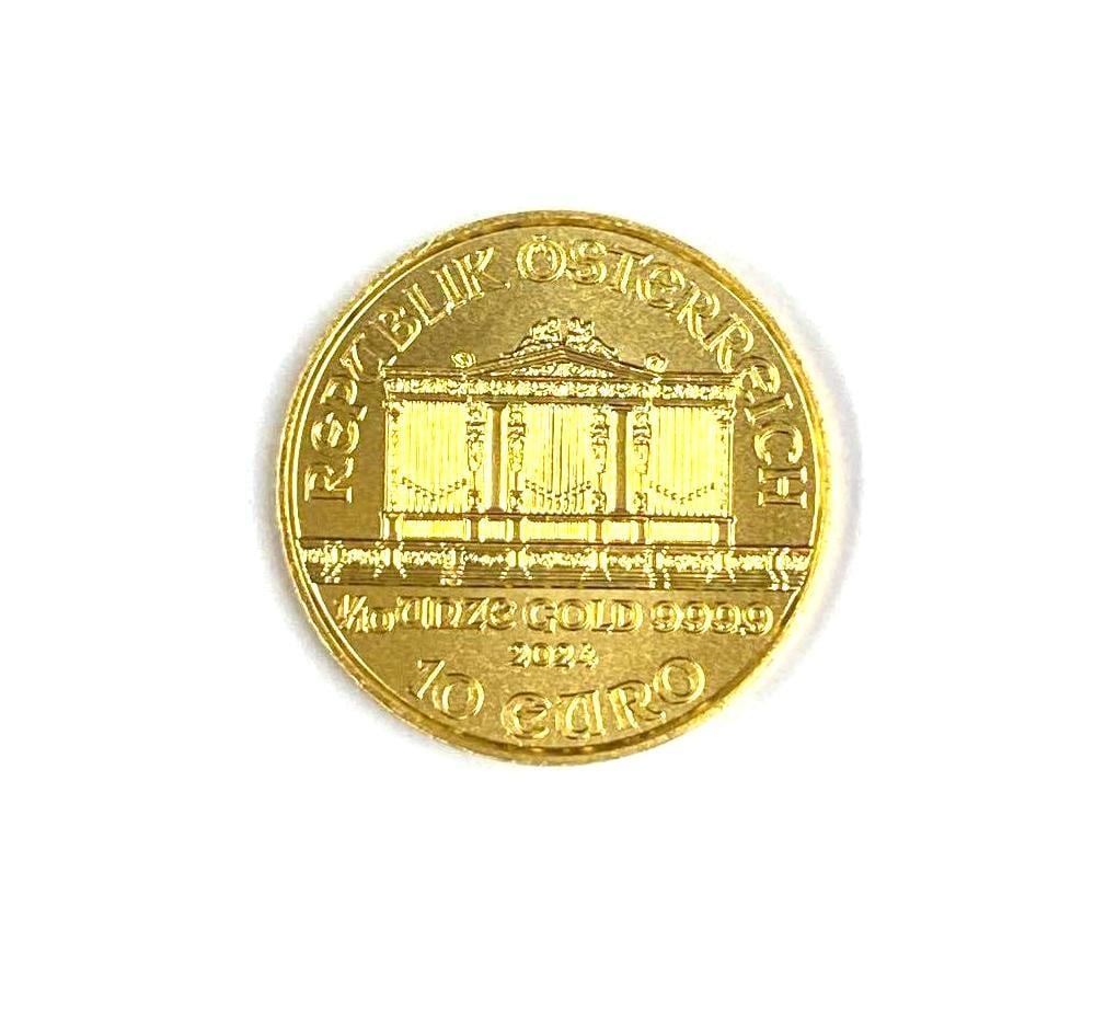 2024 Republik Osterreich 10 Euro Philharmonic 1/10th oz 9999 Gold Coin (1 of 2)