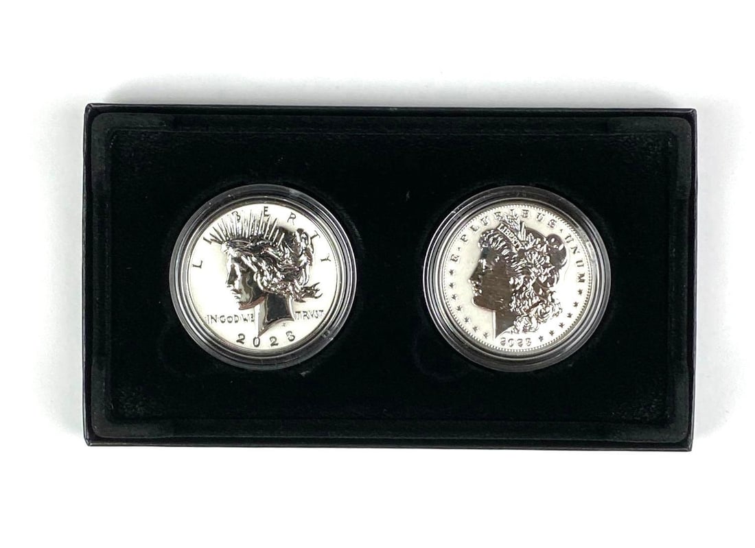 2023 US Mint Morgan and Peace Silver Dollar Reverse Proof Two Coin Set (1 of 5)