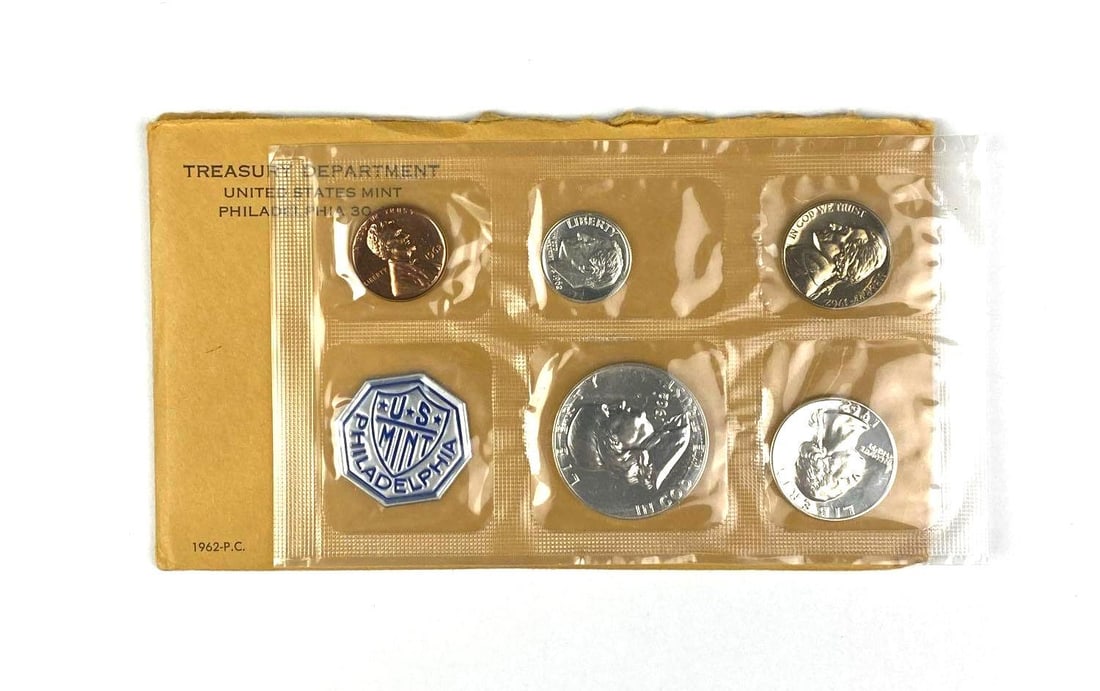 1962 US Mint Philadelphia Coin Proof Set (1 of 2)