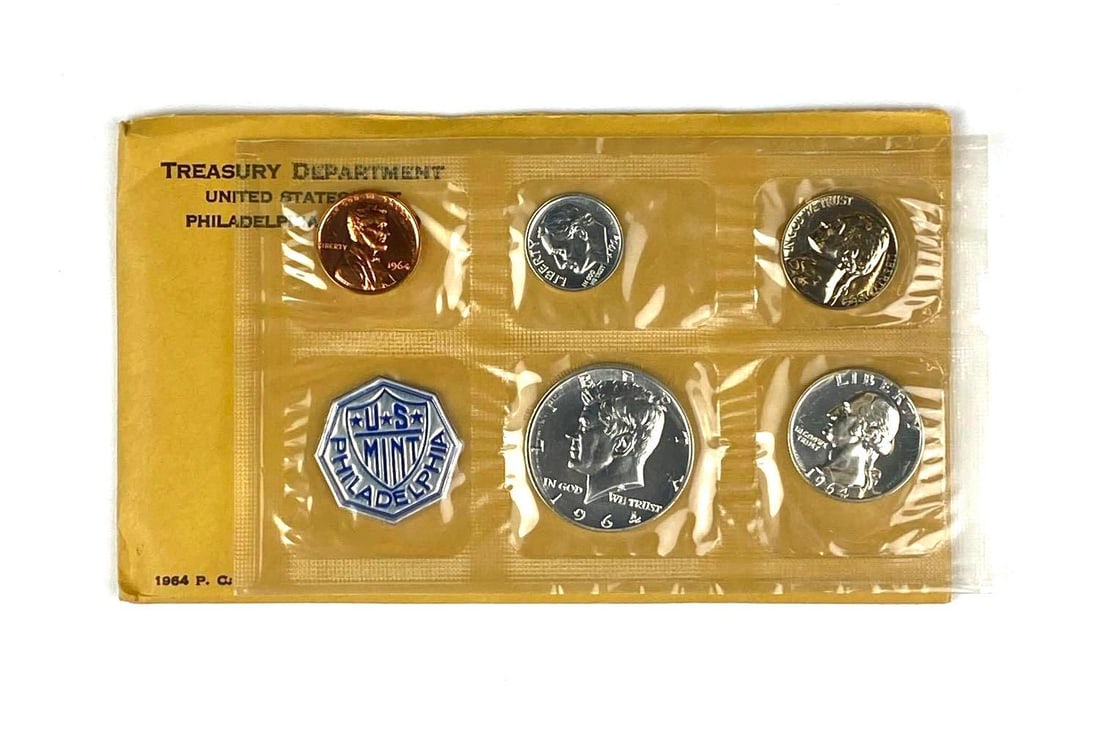 1964 US Mint Philadelphia Coin Proof Set (1 of 2)