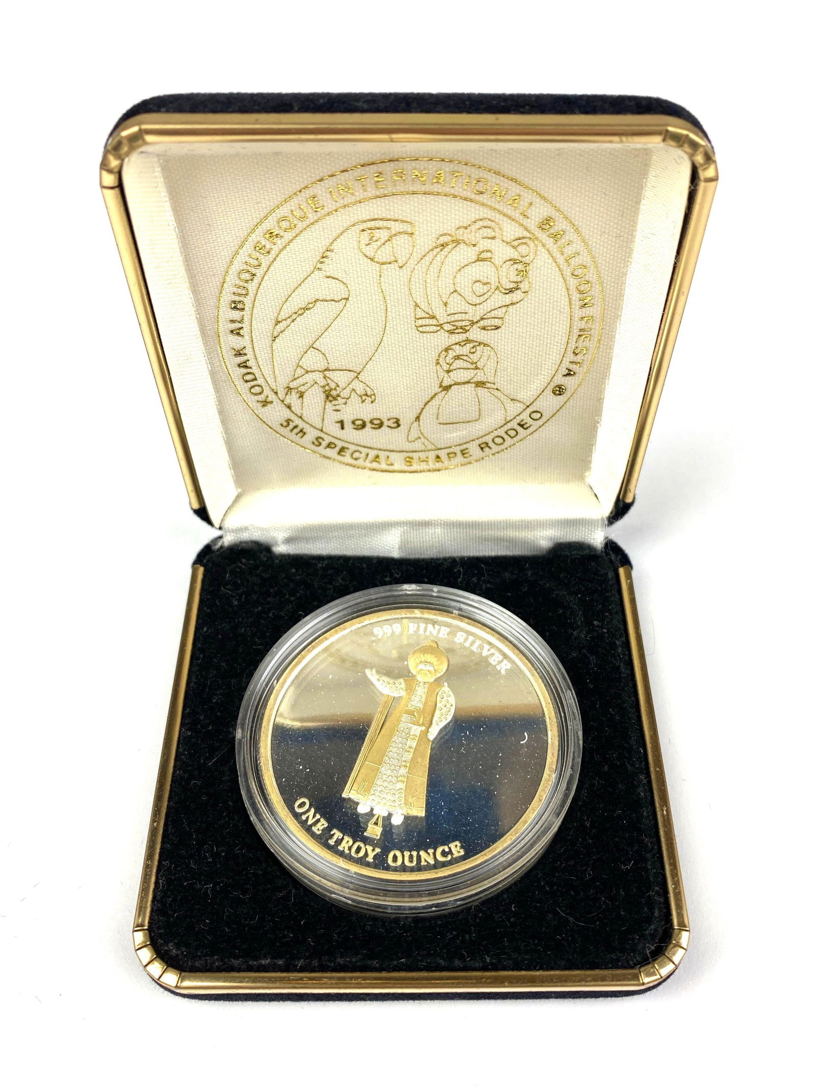 1993 Kodak Albuquerque International Balloon Fiesta 1 oz .999 Fine Silver Commemorative Coin: 1993 Kodak Albuquerque International Balloon Fiesta 1 oz .999 Fine Silver Commemorative Coin
