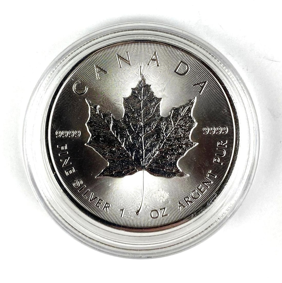 2020 Canada $5 Maple Leaf with Maple Leaf Privy 1 oz 9999 Fine Silver Coin (1 of 2)
