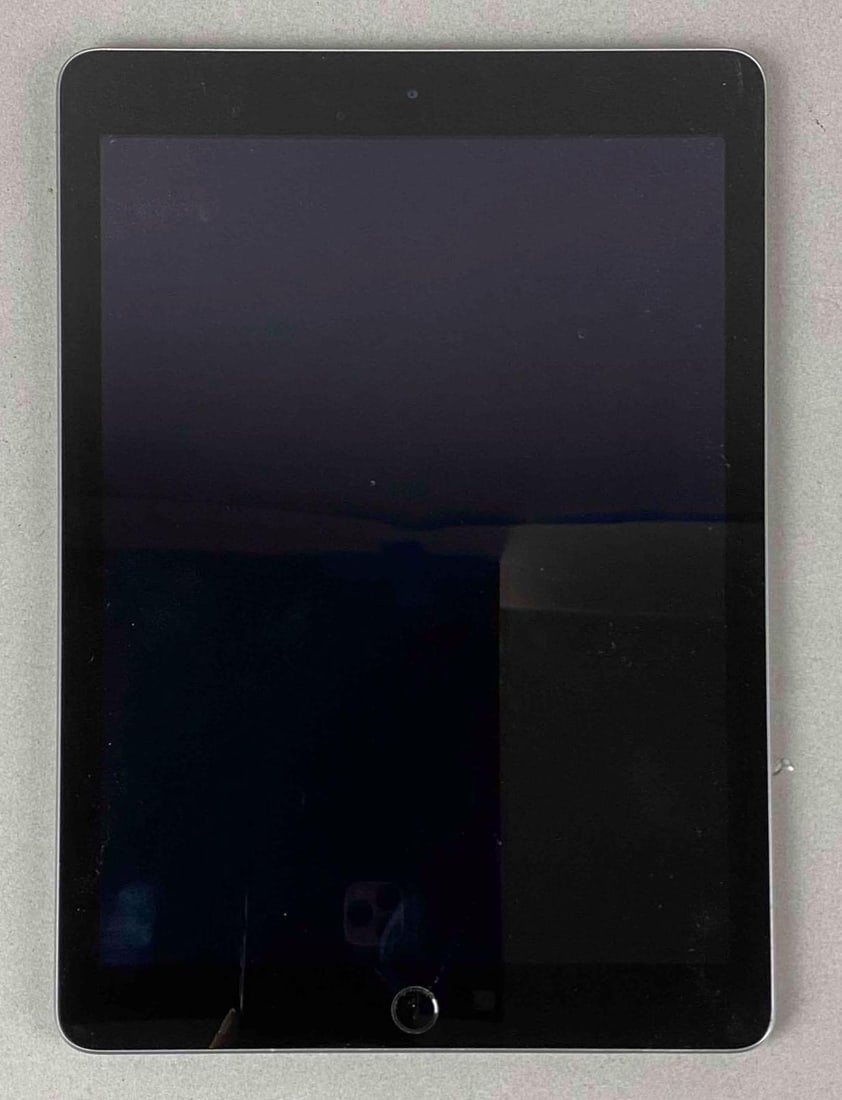 LOCKED Apple Ipad Model A1822: Does power on. Password is not available. Doesn’t include Charger. Measures H 9 1/2 x W 6 3/4x D 1/4 inches.