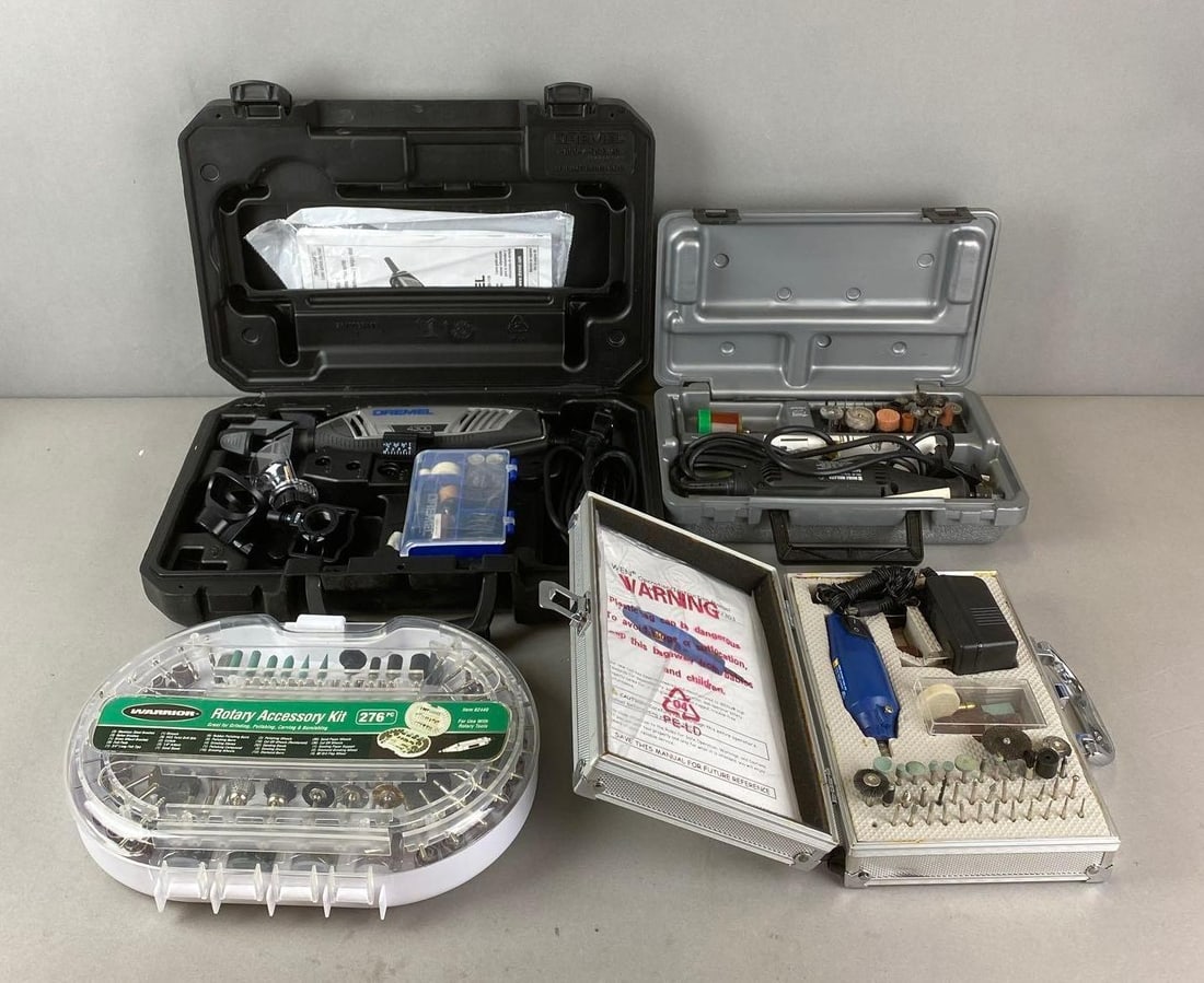 Group of 4 Rotary Tool Kits (1 of 3)