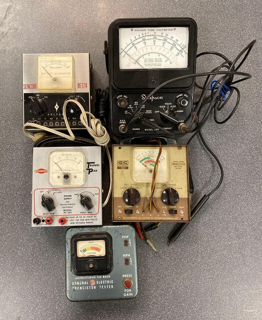 Group of Vintage Testing Meters (1 of 2)