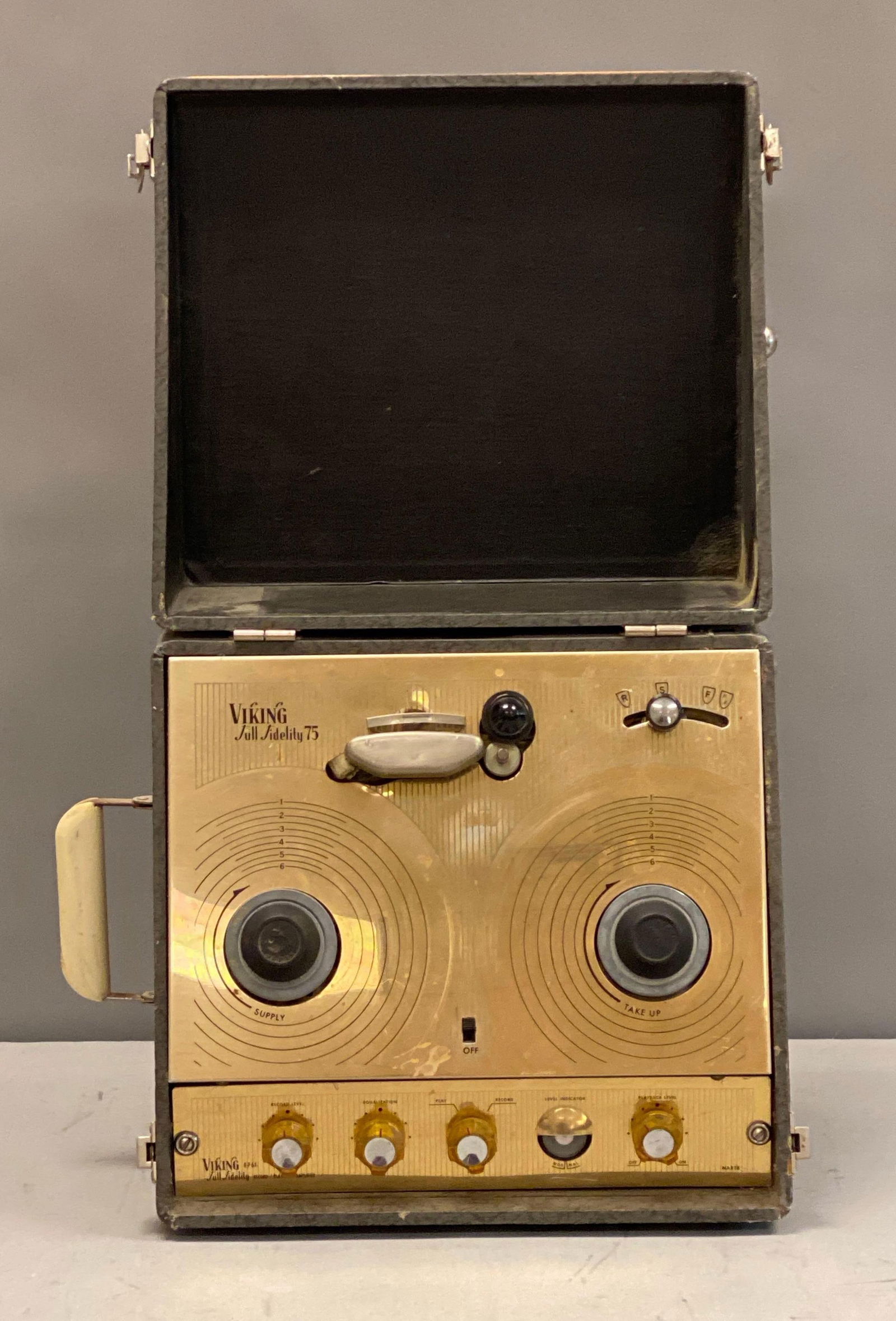 Viking Full Fidelity RP61 Record/Playback Amplifier: Untested, missing power cord, measures 11 1/2” H x 14” W x 10” D