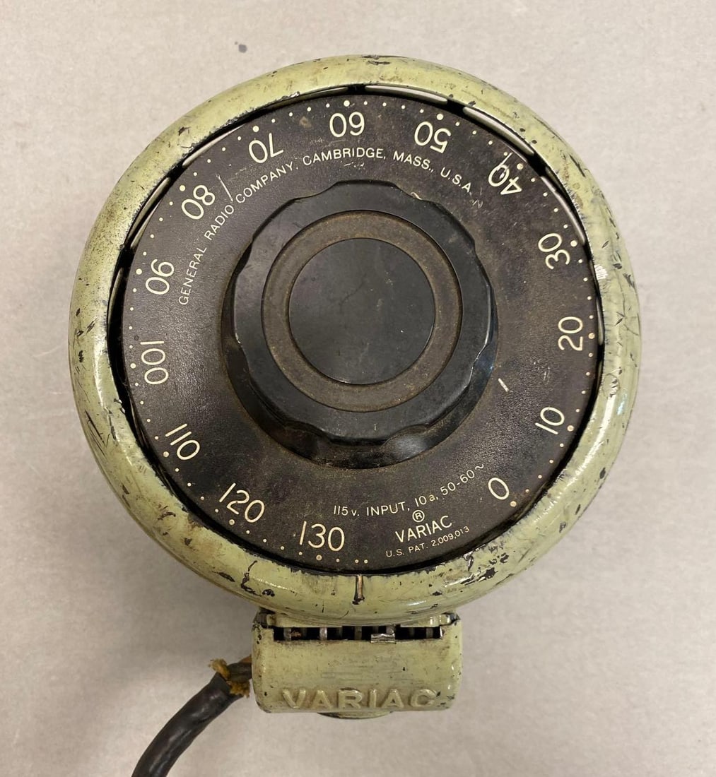 GRC Variac Variable Autotransformer: General radio company, untested, measures 5 1/2” H x 6” W x 8” D