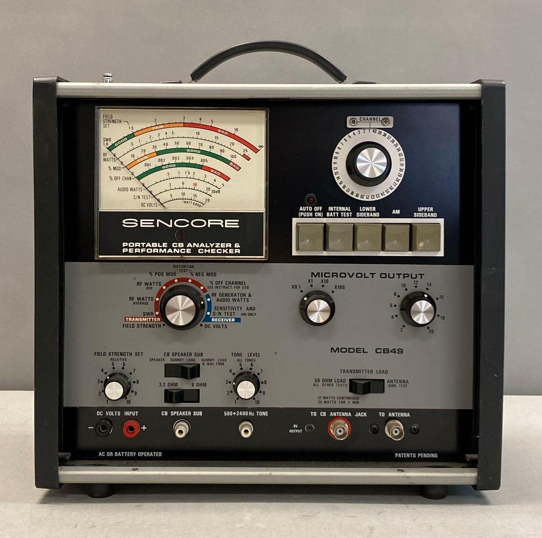 Sencore Portable CD Analyzer and Performance Checker: Untested, with original cables, measures 11 1/2” H x 12” W x 6” D