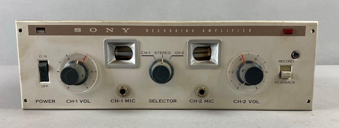 Sony Recording Amplifier SRA 2: Untested. Measures H 4 x W 8 x L 12 inches.