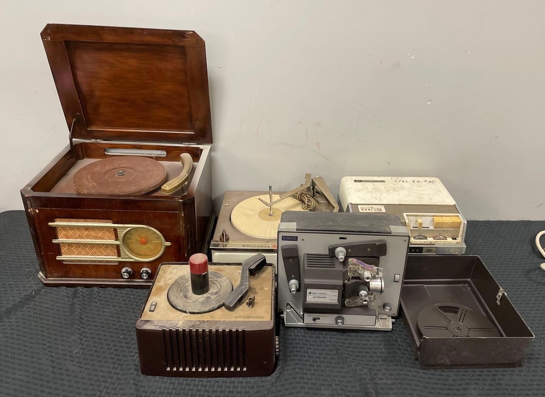 Group of Vintage Record Players and More (1 of 3)
