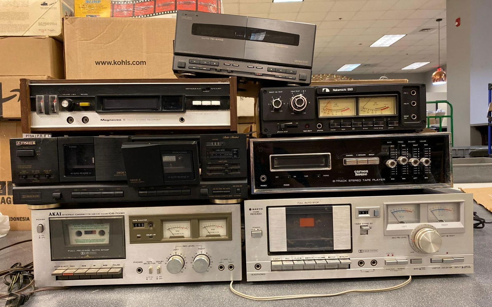 Group of Assorted Stereo Cassette Decks and More (1 of 3)