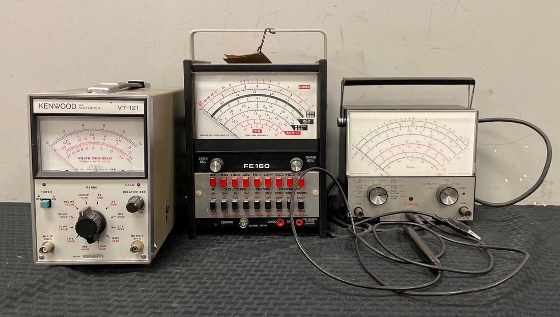 Group of Vintage Volt Meters (1 of 2)