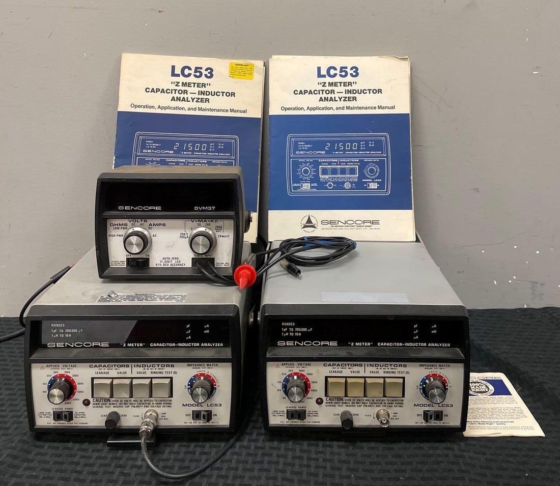 Group of 2 Sencore Z Meter Capacitor Inductor Analyzers (1 of 2)