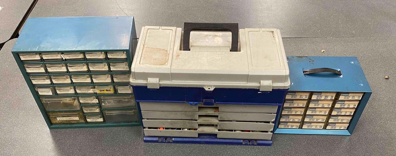 Group of Parts Shelves and Toolbox (1 of 2)