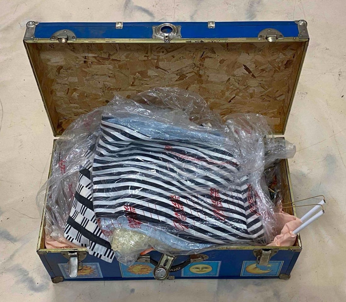 Childrens Trunk Full of Assorted Textiles (1 of 4)