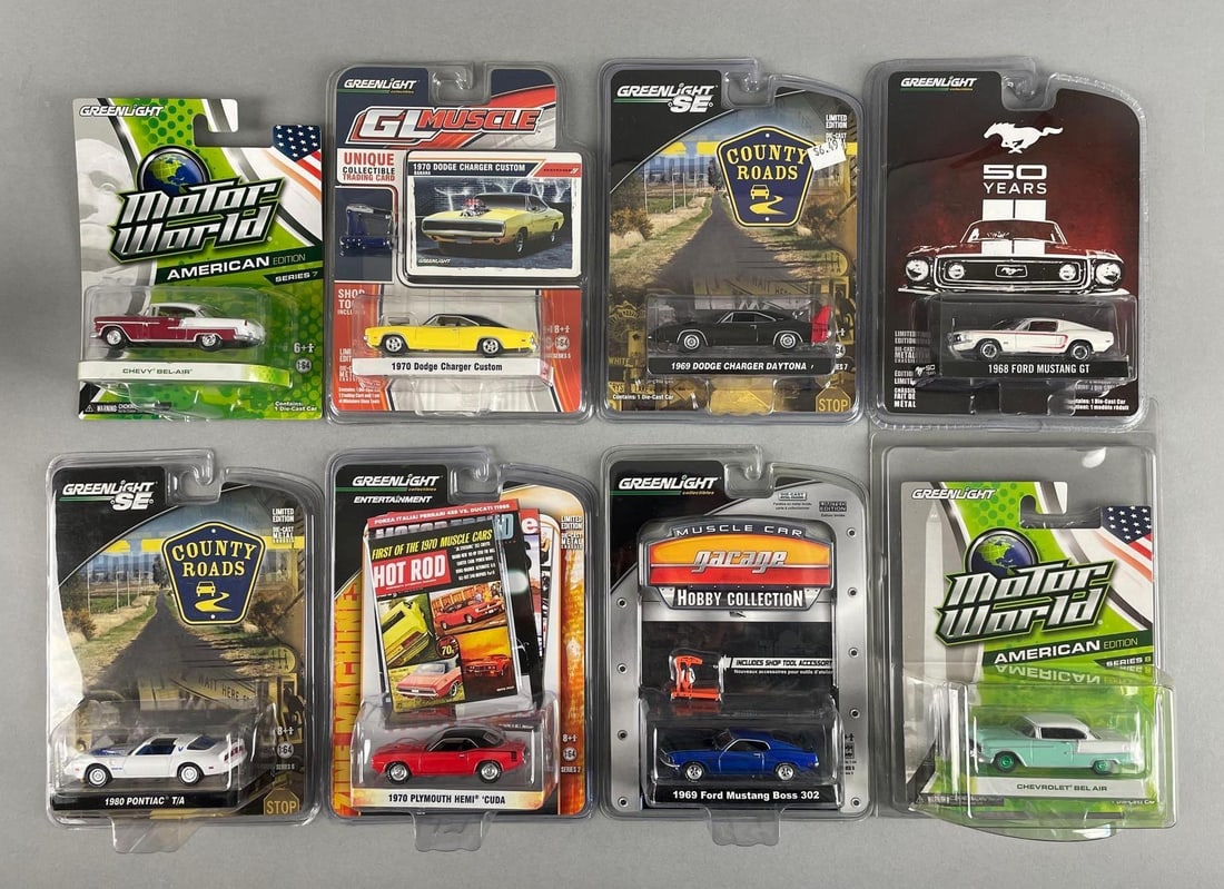 Group of Greenlight Die-Cast Vehicles: 1/64 scale, original packaging