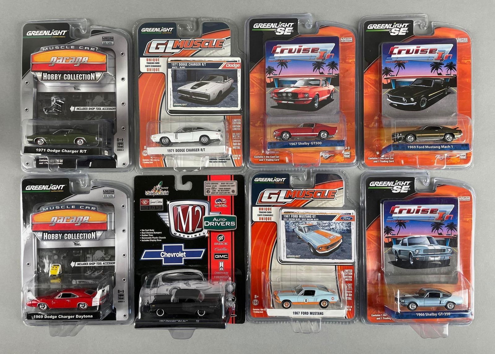 Group of Greenlight Die-Cast Vehicles: Includes M2 machines, 1/64 scale