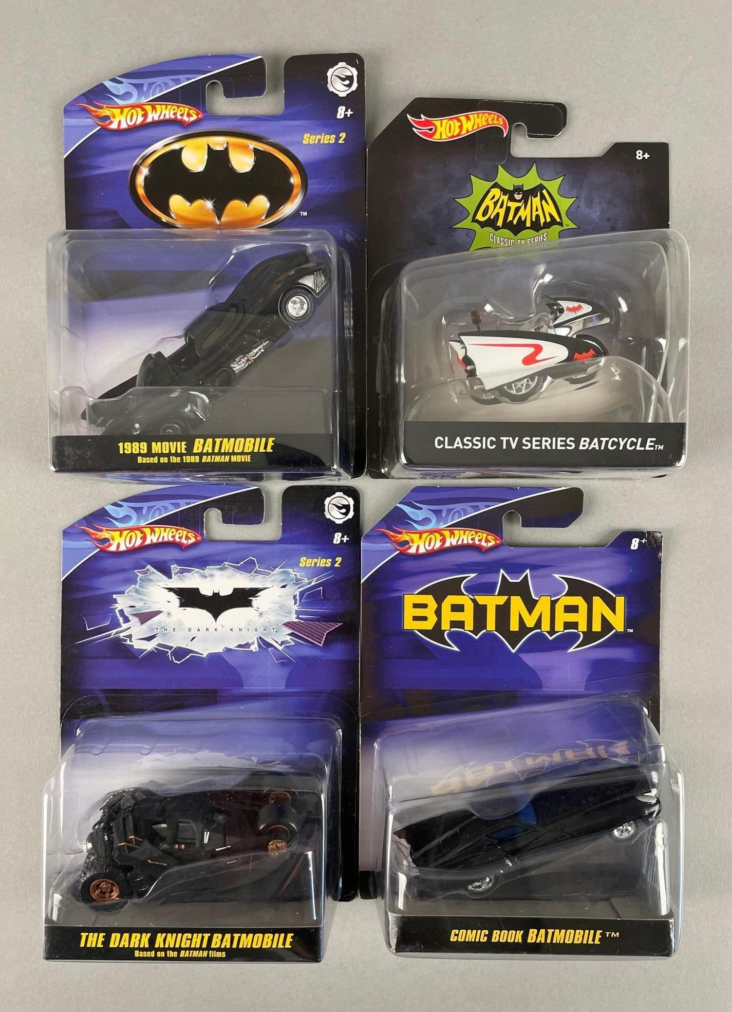 Group of Mattel Hot Wheels Batman Die-Cast Vehicles (1 of 2)