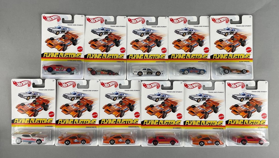 Group of Mattel Hot Wheels Flying Customs Die-Cast Vehicles (1 of 3)