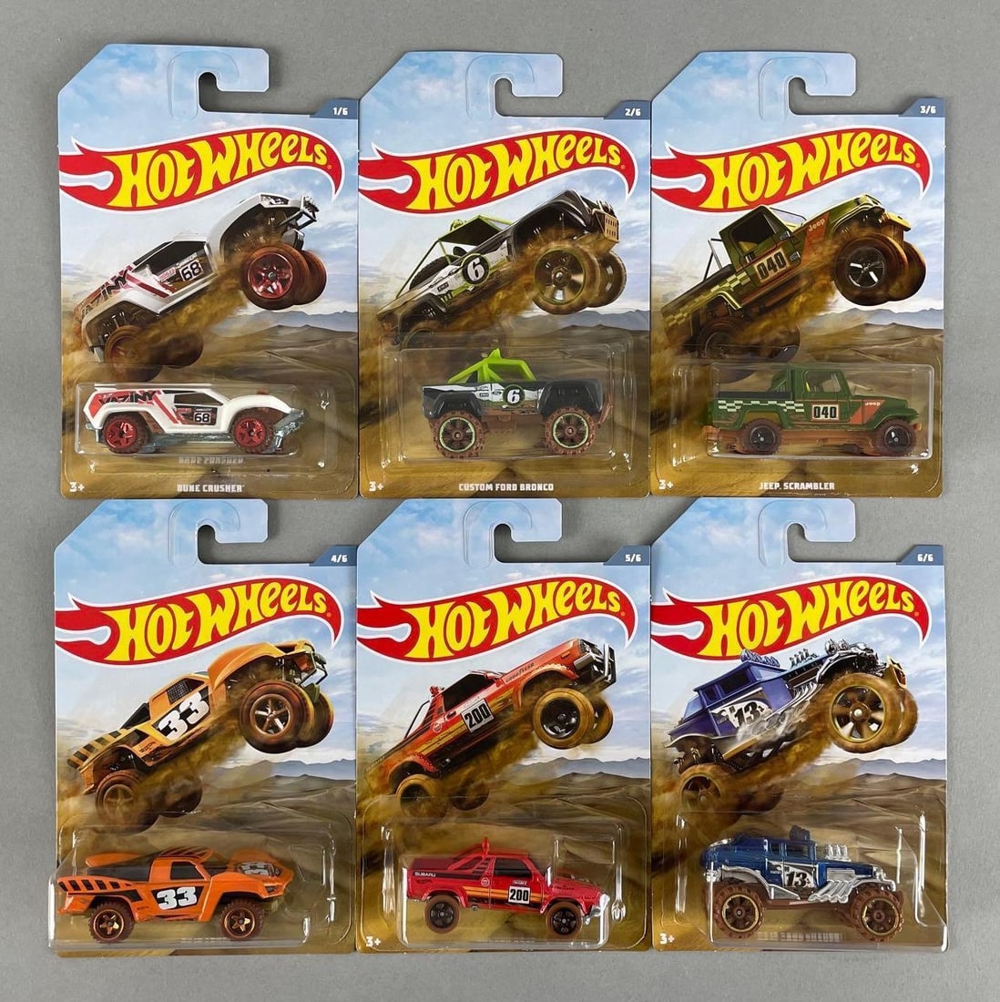 Set of 6 Mattel Hot Wheels Die-Cast Vehicles (1 of 2)