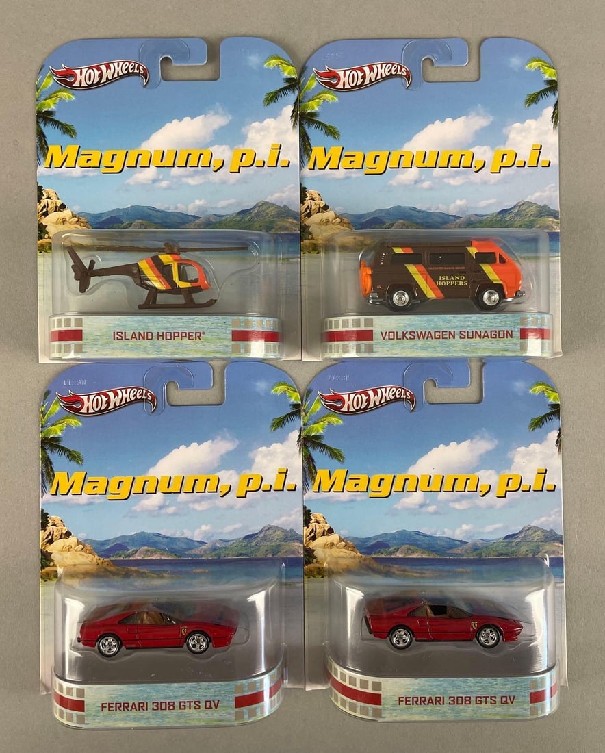 Group of Mattel Hot Wheels Magnum p.i. Die-Cast Vehicles (1 of 2)