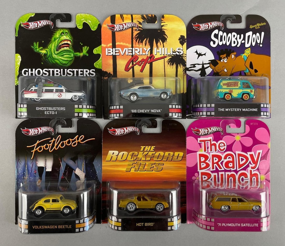 Group of Mattel Hot Wheels Pop Culture Die-Cast Vehicles (1 of 2)