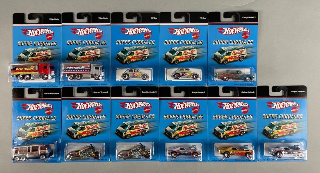 Group of Mattel Hot Wheels Super Chromes Die-Cast Vehicles (1 of 3)