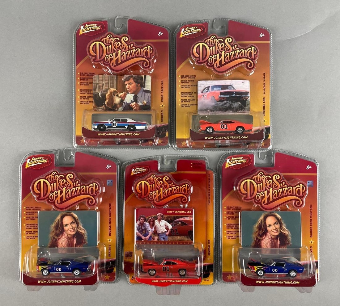 Group of Johnny Lightning Dukes of Hazzard Die-Cast Vehicles (1 of 2)
