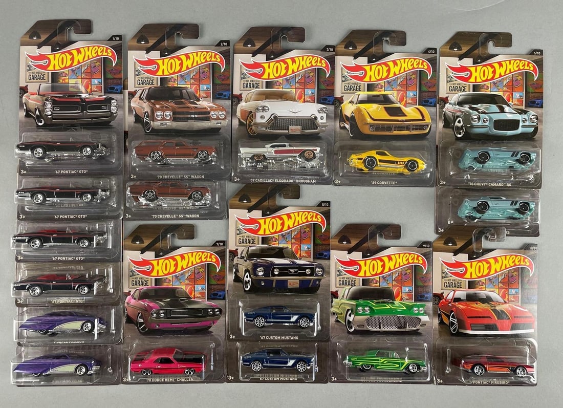 Set of Mattel Hot Wheels Garage Die-Cast Vehicles (1 of 3)