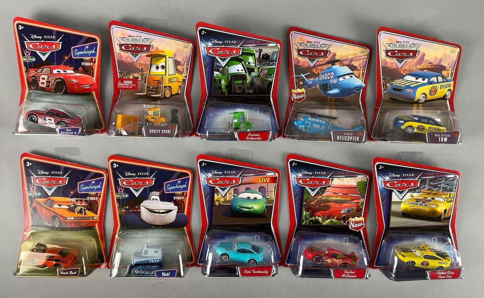 Group of Mattel Disney Pixar Cars Die-Cast Vehicles: Original packaging