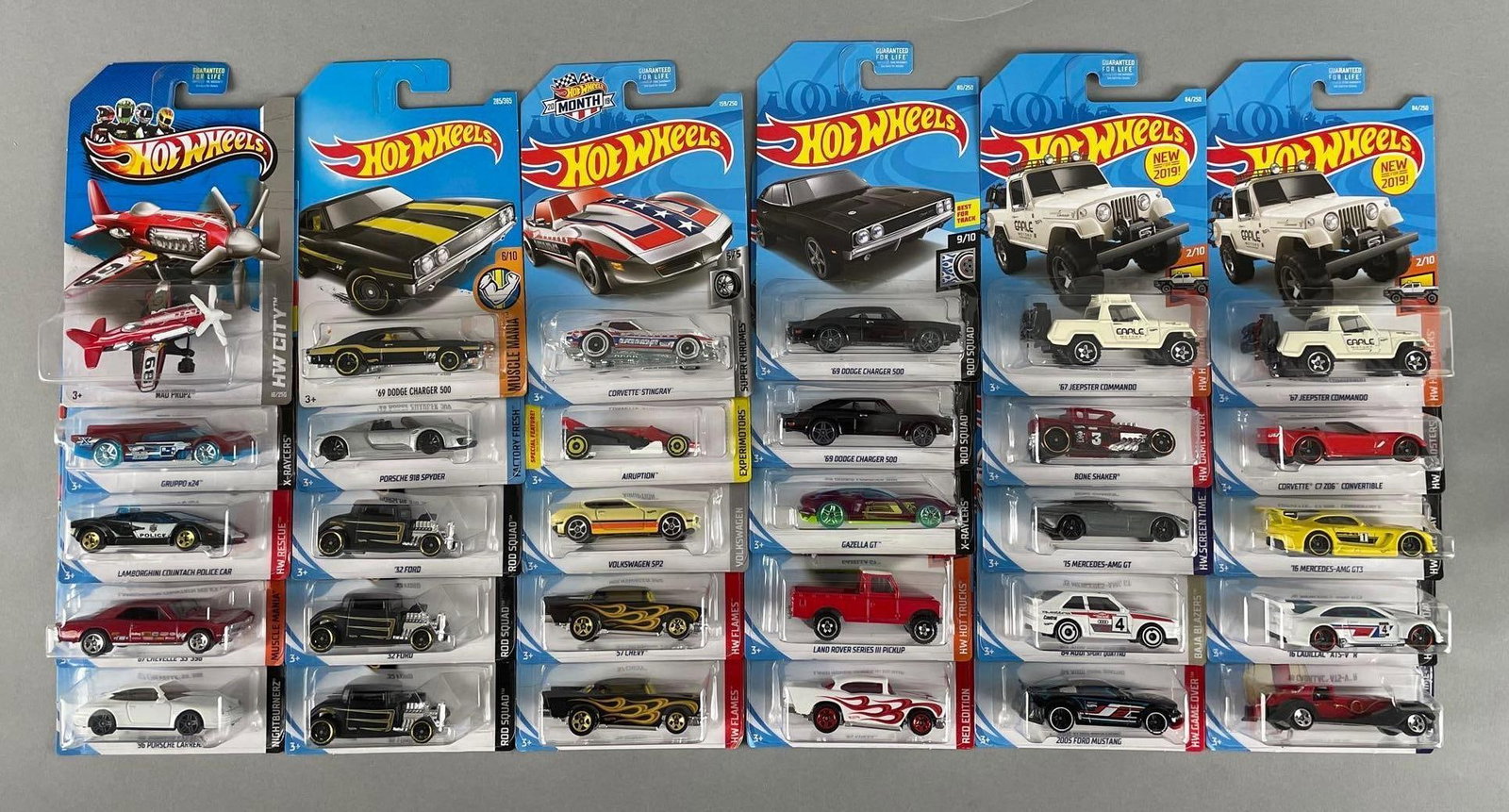 Group of Mattel Hot Wheels Die-Cast Vehicles: Includes 57 Chevy, Porsche Carrera
