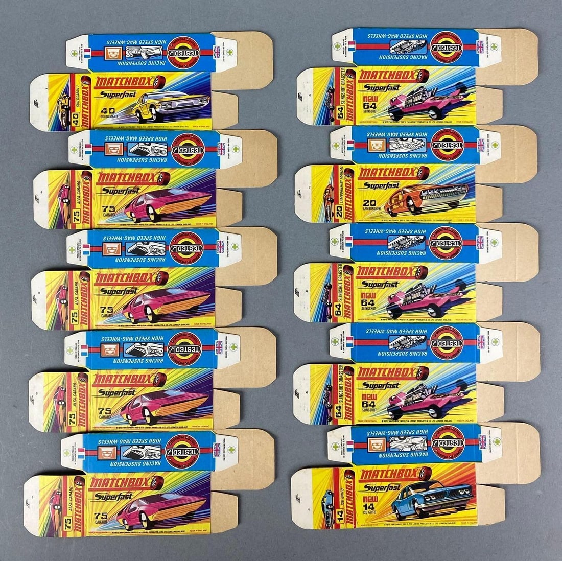 Group of Lesney Matchbox H Type Boxes (1 of 1)